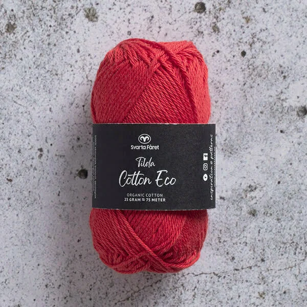 Lågt pris Tilda Cotton Eco 25 gRöd Nr 245