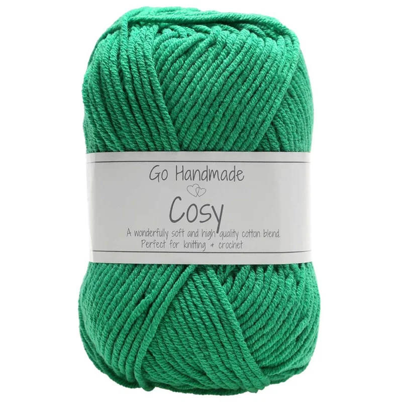 Kampanjpris Cosy garn 50 g Go Handmade Bright Green 17650