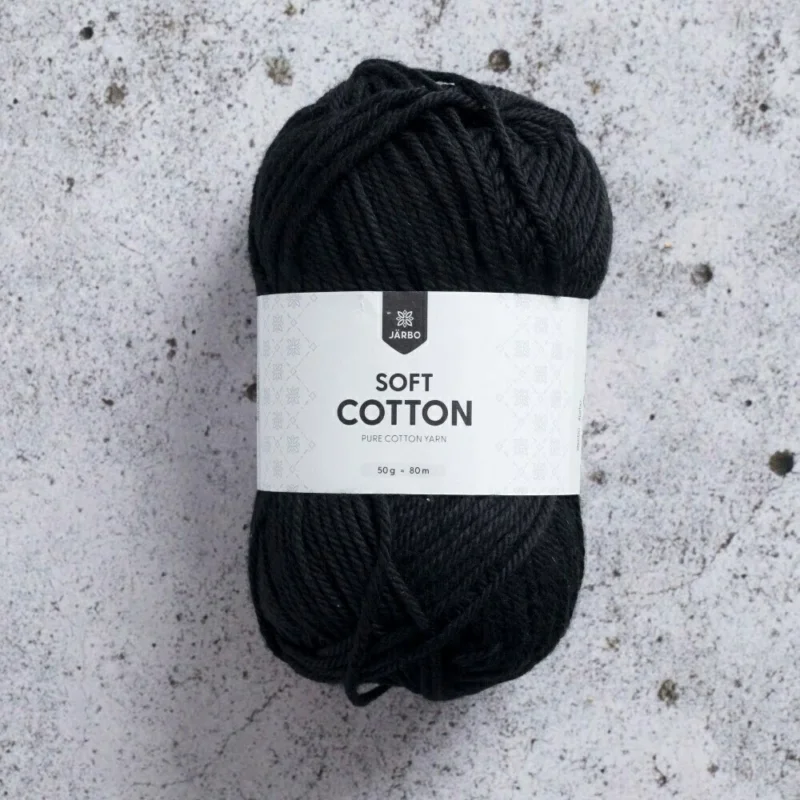 Köp nu Soft Cotton 50 g Black Svart 8801