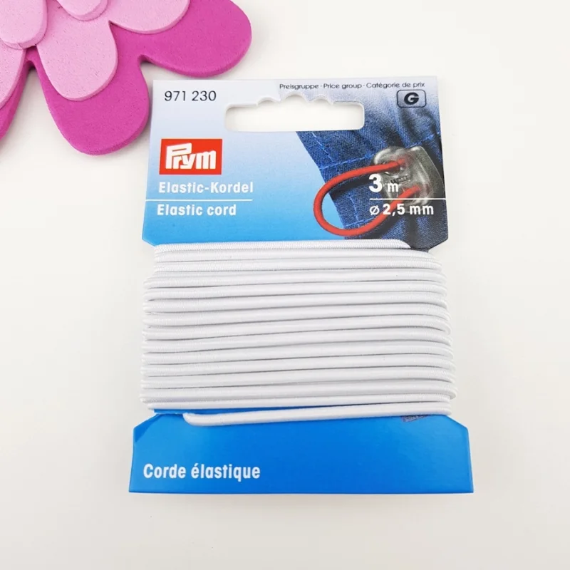 Rundresår 2,5 mm Vit 3 m 971 230Prym Expressleverans
