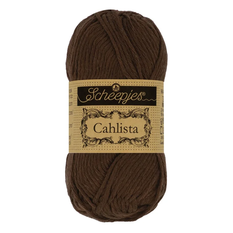 Handla nu Cahlista garn Scheepjes 50 g Black Coffe 162