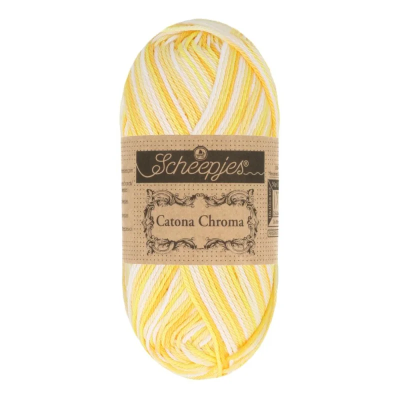 Catona Chroma Scheepjes 50g Buttercup Gul 018 Erbjudandepris