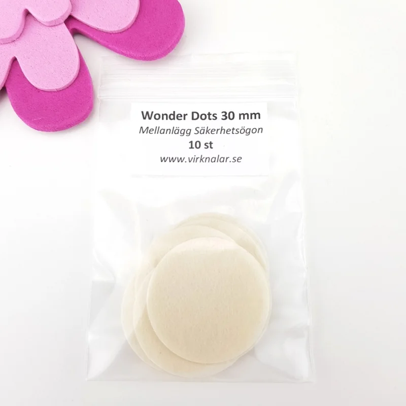 Mellanlägg till Stora säkerhetsögon 30mm 10 st Billig