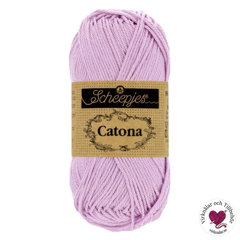 Catona garn Scheepjes Light Orchid 50 g nr 226 Populärt val