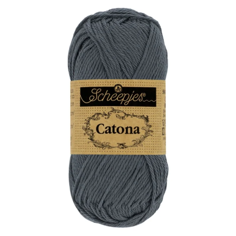 Catona garn Scheepjes Charcoal 50 g nr 393 I lager