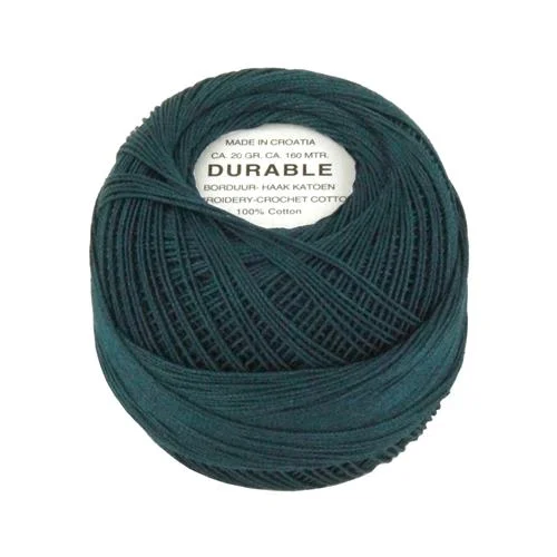Virkgarn Durable 20 g Nr 1049 Mörk Petrol risnedsättning