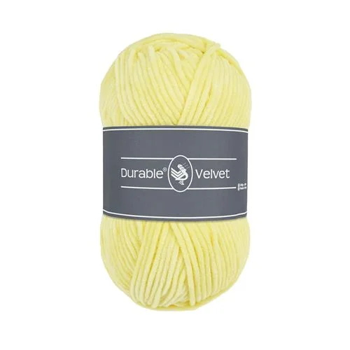 Nyhet Sammetsgarn Durable Velvet 100g Light Yellow Ljusgul 309