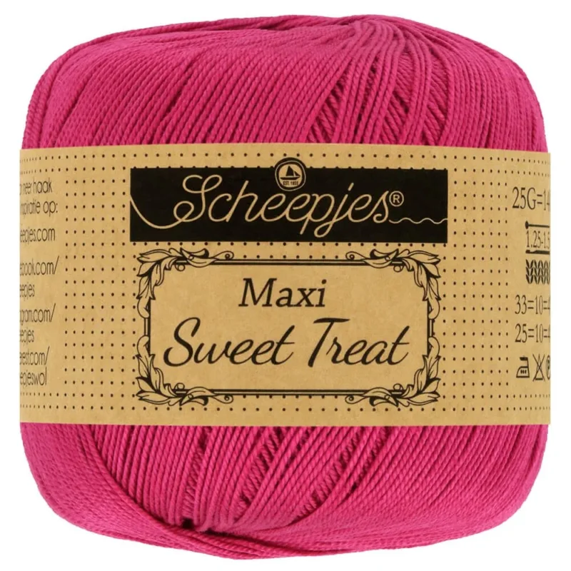 Virkgarn Maxi Sweet Treat 25 gCherry 413 Billigare