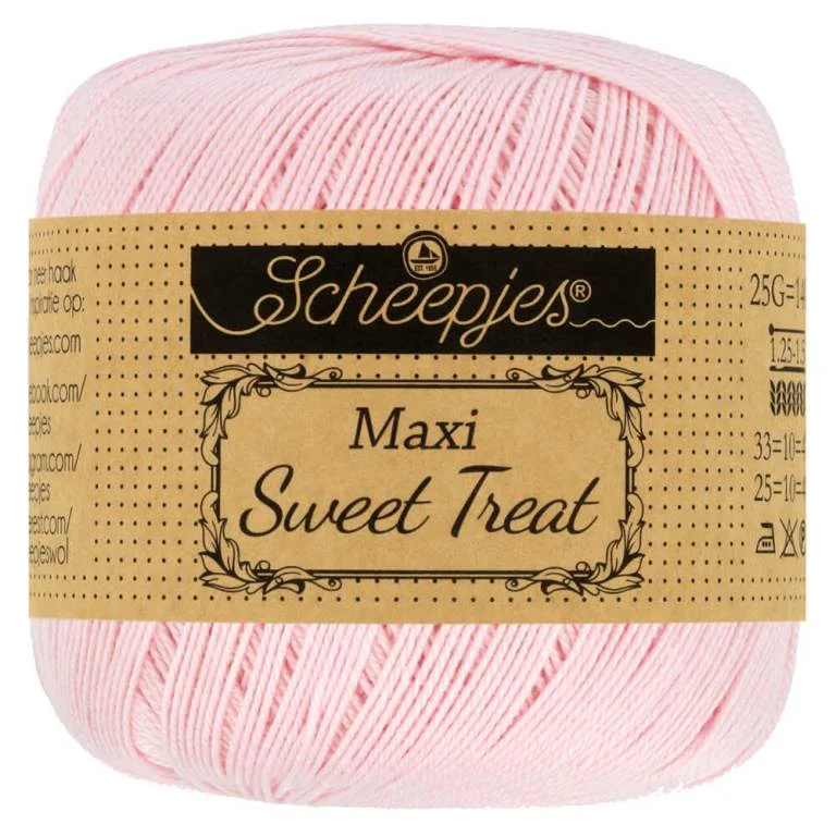 Virkgarn Maxi Sweet Treat 25 g Powder Pink 238 Fynd