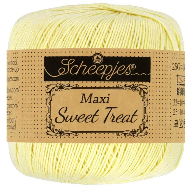 Virkgarn Maxi Sweet Treat 25 g Candle Light 101 Erbjudandepris