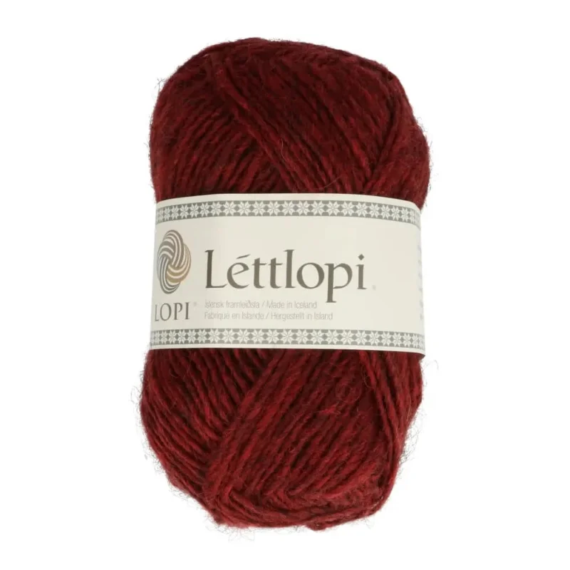 Lettlopi Ullgarn Mörkröd Brick Heather 50g9431 I lager