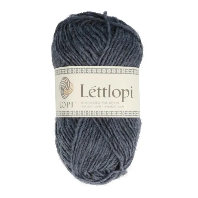 Lettlopi Ullgarn Blågrå Stone Blue Heather 50 g 9418 Lågt pris