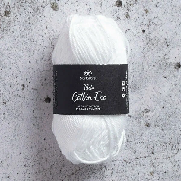 Tilda Cotton Eco 25 g Vit Nr 204 Rabatt