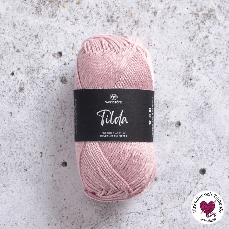 Tilda garn 50 g Svarta Fåret Pink Beachcomber594 Kampanj