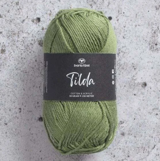 Tilda garn 50 g Svarta Fåret Skogsgrön Nr 584 Säker betalning