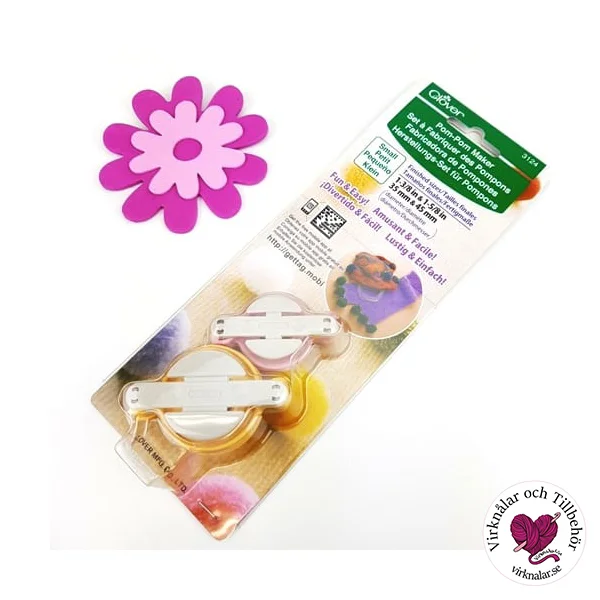 Pompom maker Gör egna Garnbollar XS-S 3124 Clover Trygg betalning