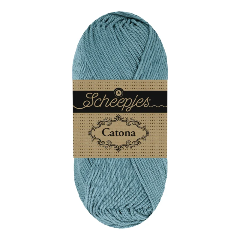 Fynd Catona garn Scheepjes Steel Blue 50 g nr 092