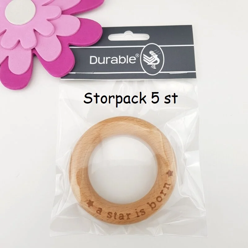 Träringar A Star is Born 7 cmDurableStorpack 5 st Kampanjpris