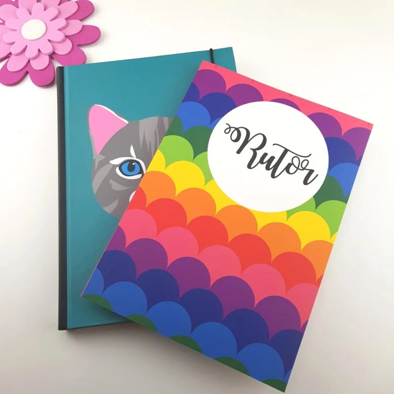 Anteckningsbok Katter o Rutor Kamillas Design Sista chansen