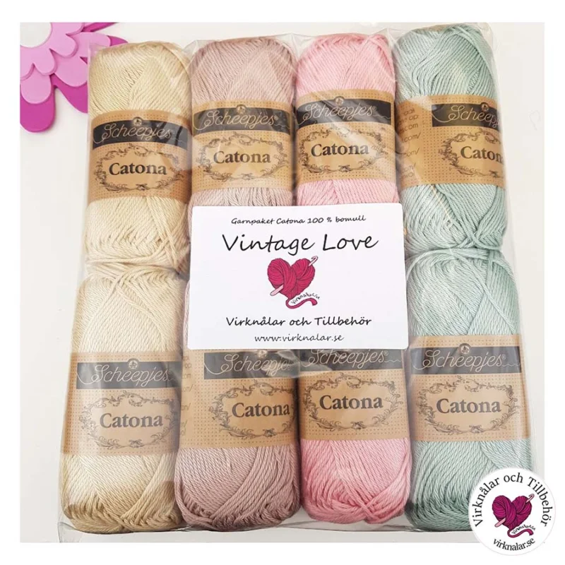 Beställ nu Garnpaket Catona Scheepjes Vintage Love 8 p