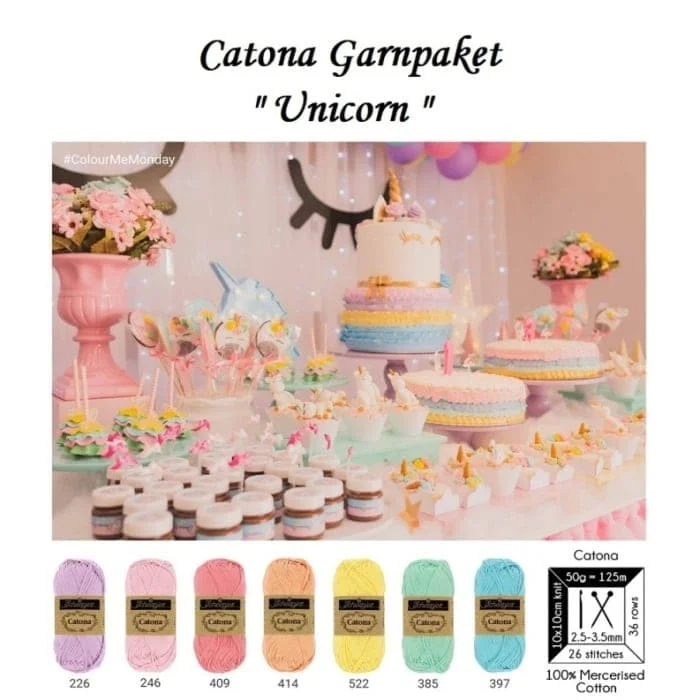 Garnpaket Catona Scheepjes Unicorn 10 p Reapris
