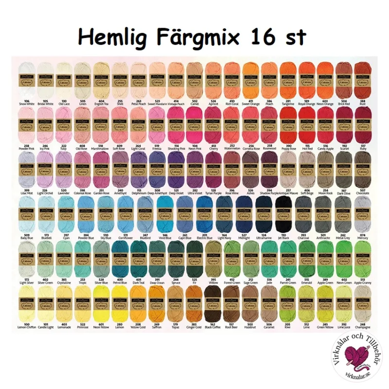 Rea Garnpaket Catona Hemliga Färgmixen 16 p