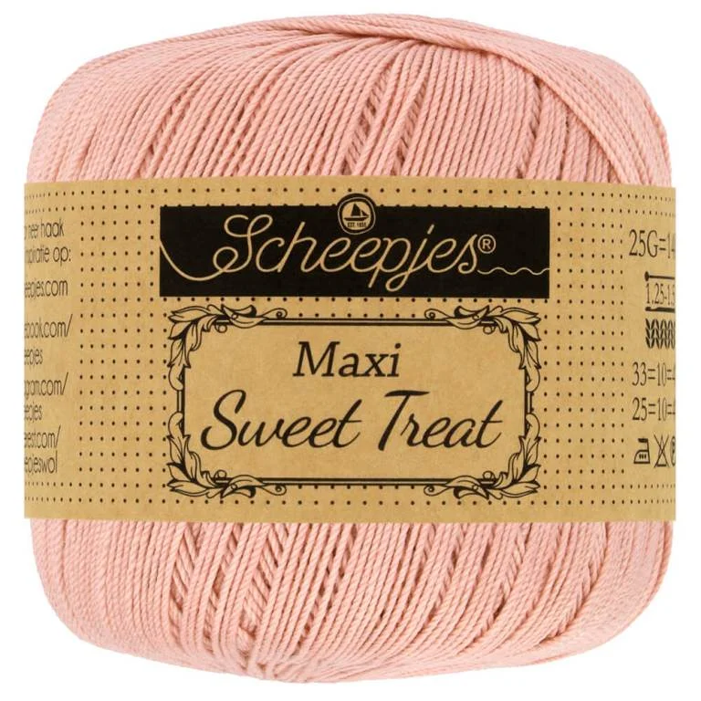 Virkgarn Maxi Sweet Treat 25 g Old Rose 408 Extra rabatt