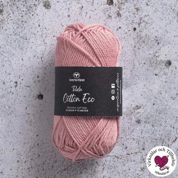 Fri frakt Tilda Cotton Eco 25 g VarmRosa Nr 243