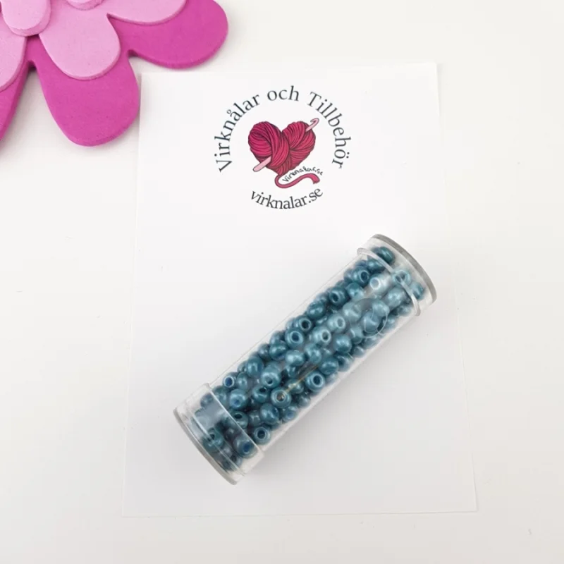 Kundfavorit Pärlor Gütermann Seed Beads 6 mm 7200 Blågröna