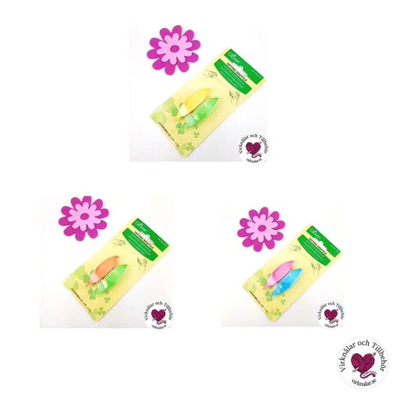 Frivolitetsskyttlar 66 mm 479 Clover Storpack 6 st Fynd