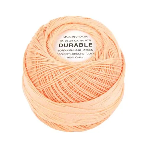 Virkgarn Durable 20 g Nr 1045 Ljus Aprikos Erbjudandepris