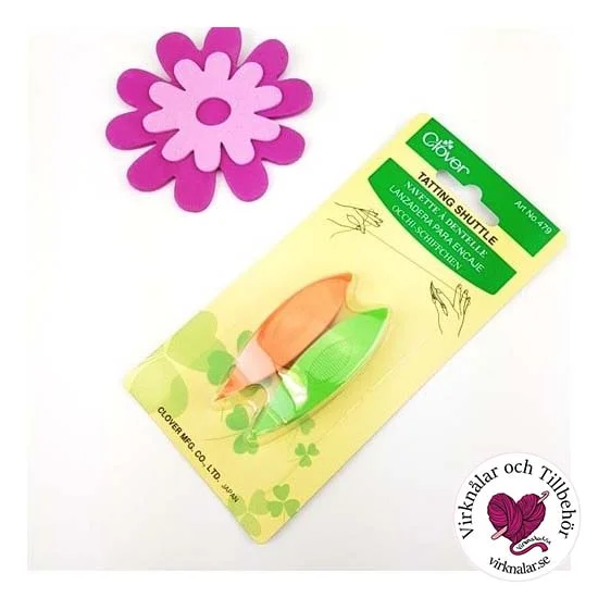 Lägg i varukorgen Frivolitetsskyttlar Orange o Grön 2 st 66 mm 479 Clover