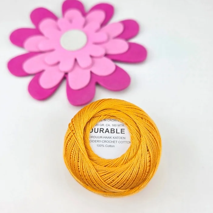 Virkgarn Durable 20 g Nr 1032 Senapsgul Sänkt pris