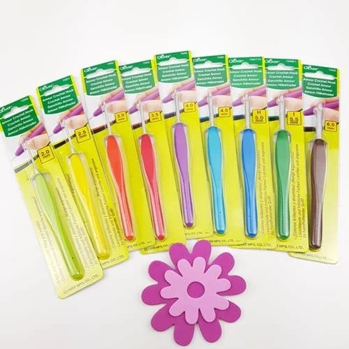 Clover Amour Ergonomiska Virknålar Helt Set 2,0 – 6,0 mm 9 st StorFavorit Köp online