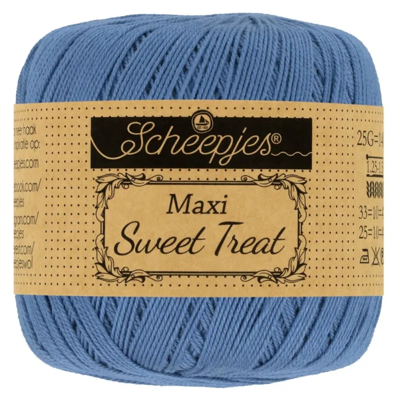 Virkgarn Maxi Sweet Treat 25 g Capri Blue 261 Outlet