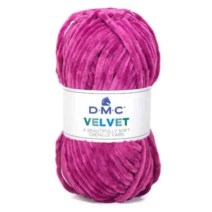 Sänkt pris Sammetsgarn Dmc Velvet 100 g Mörkrosa011