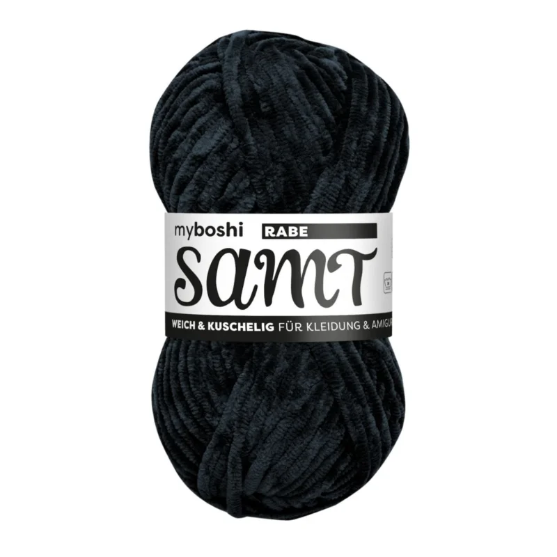 Sammetsgarn Samt 100g 100 m Svart Korp Rabe 896 Rabatter