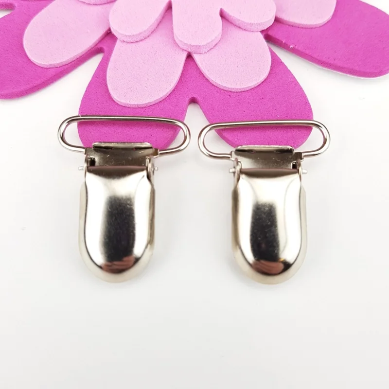 Populär Clips Avlånga Hängsle clips Silver Bred Bygel Nr 4 Storpack 10 st