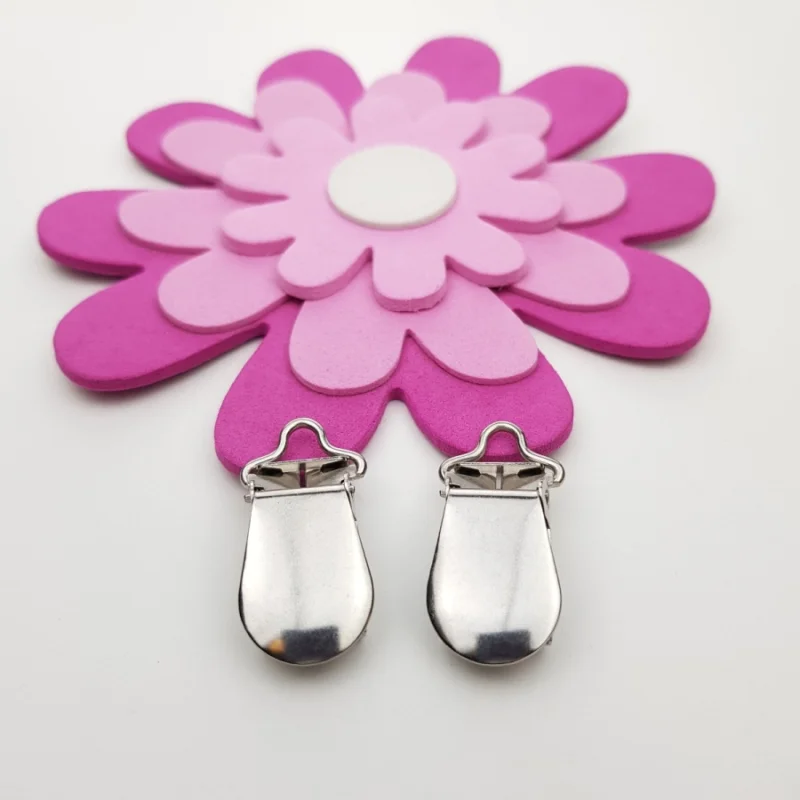 Clips Silver Avlång m Ruff yta smal bygel Nr 2 Storpack 10 st Fri frakt