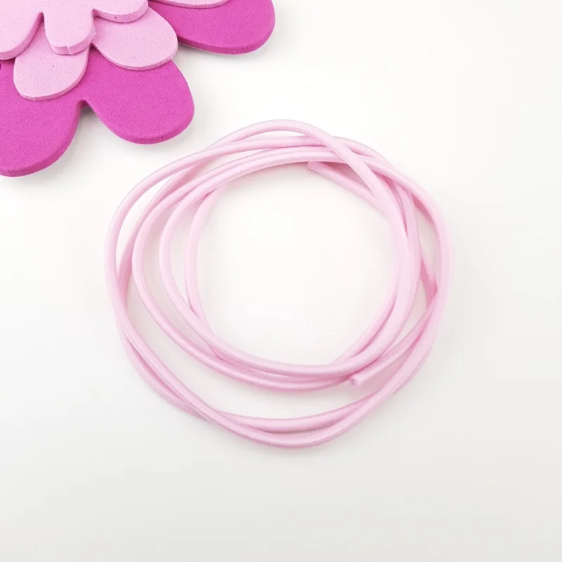 Billig Rundresår 2,5 mm Blekrosa 1 meters bit