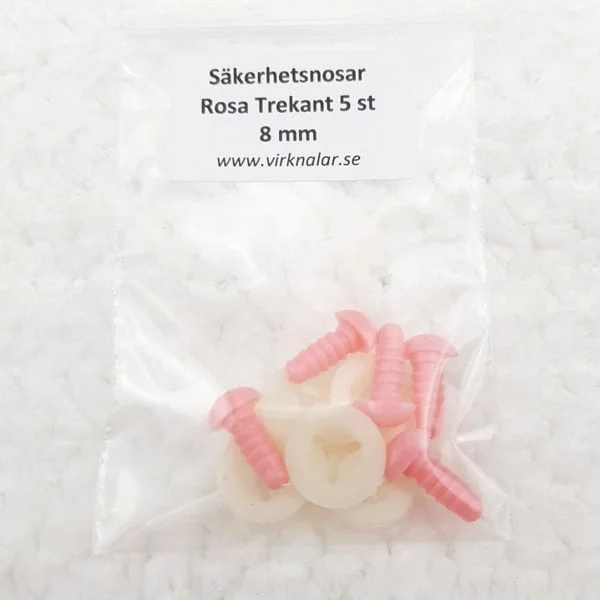 SäkerhetsnosarRosa Trekant8 mm5 st Lägg i varukorgen