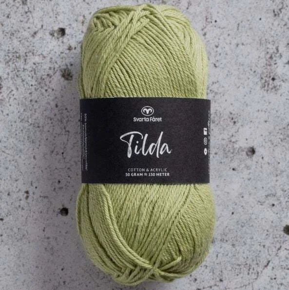 Tilda garn 50 g Svarta Fåret Vårgrön Nr 538 Kampanj