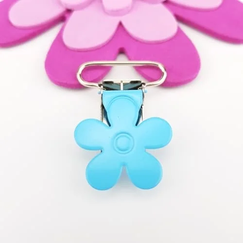 Lägg i varukorgen Clips Blomma Mellanblå