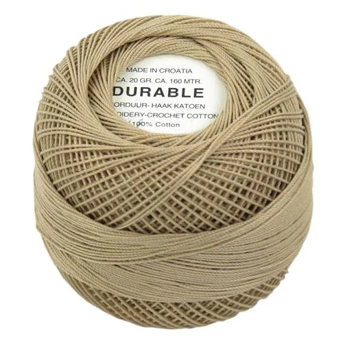 Virkgarn Durable 20 g Nr 1039 Kall Beige Säker betalning