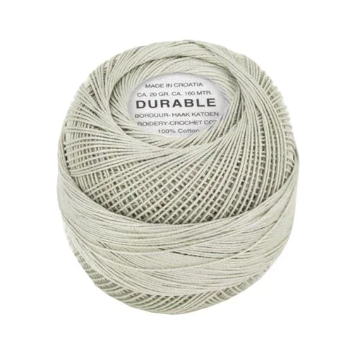Virkgarn Durable 20 g Nr 1044 Ljusgrå Champagne Endast denna vecka