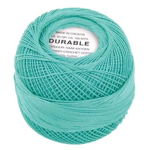 Outlet Virkgarn Durable 20 g Nr 1002 Ljusturkos