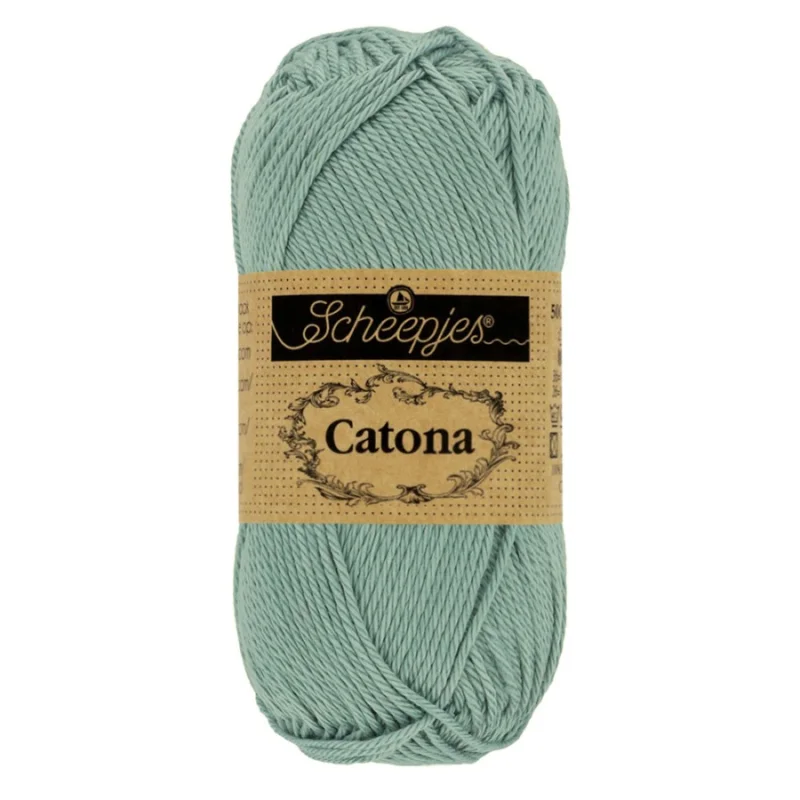 Catona garn Scheepjes Silver Blue 50 g nr 528 Rabatter