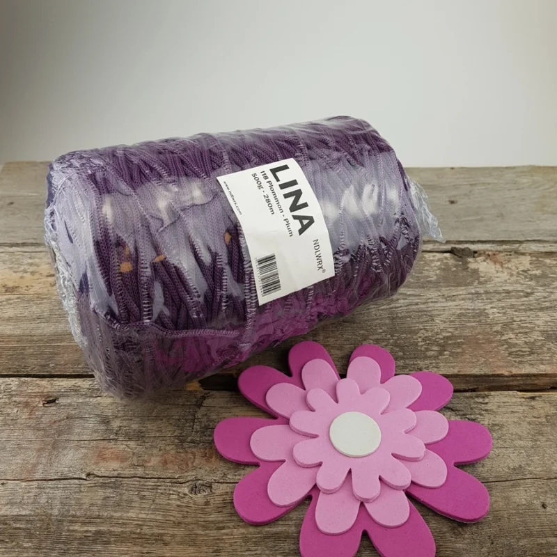 Lina Väskgarn Plommon nr 118 Stor Kona 500 g Endast idag