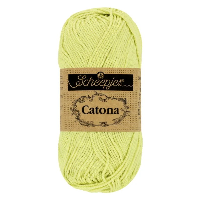 Rabatt Catona garn Scheepjes Lime Juice 50 g nr 392