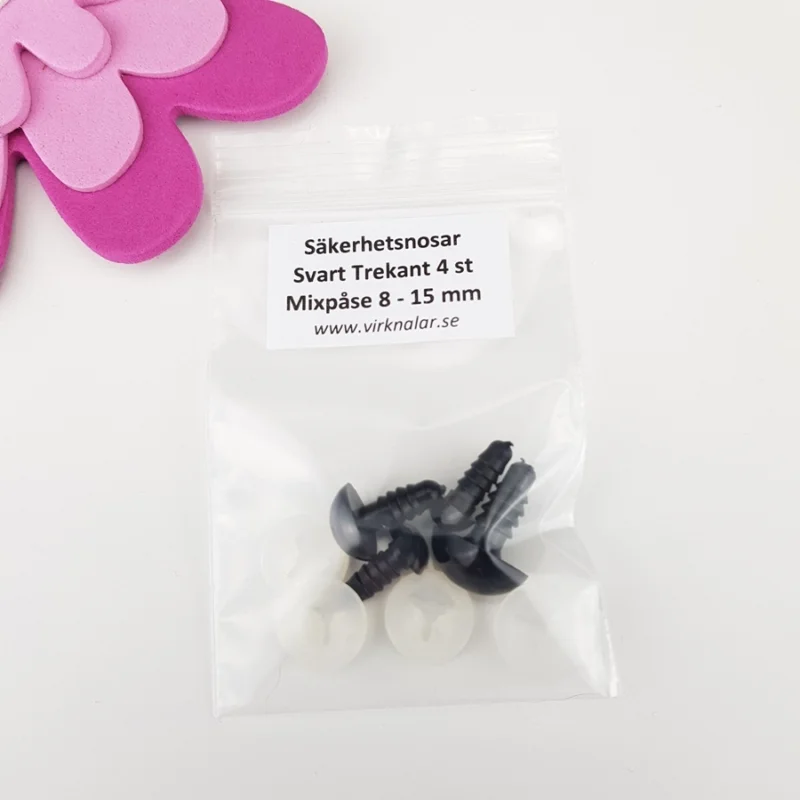 SäkerhetsnosarSvart Trekant 8 – 15 mm Mixpåse 4 st Begränsat erbjudande